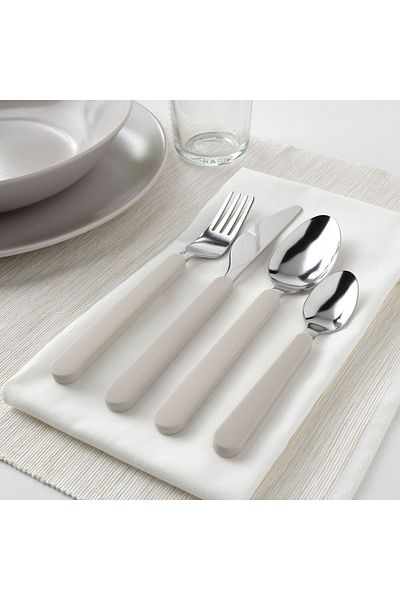 IKEA Upphojd 4-person Beige 16 Piece Cutlery Set