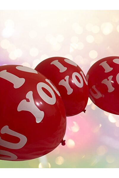 I love you Baskılı Sevgililer Günü Balon 10 adet