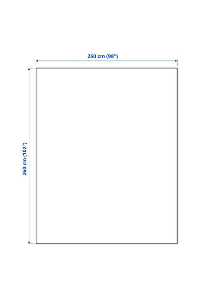 IKEA PRAKTVIAL yatak örtüsü 260x250cm