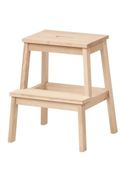 IKEA Ahşap Bekvam Basamaklı Mutfak Taburesi Kayın Cfinstore Turuncu