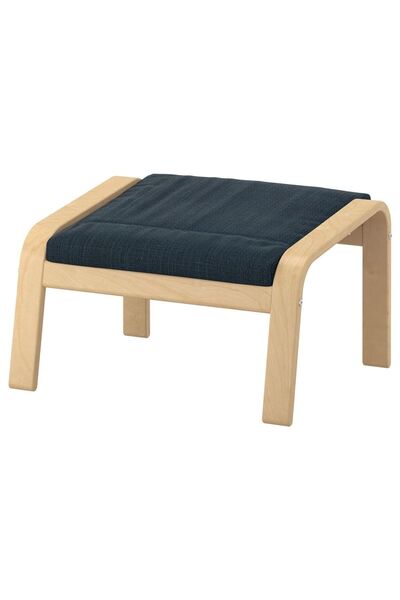 IKEA Dekoratif Poang Ayak Uzatma Taburesi Masif Ahşap Iskeletli