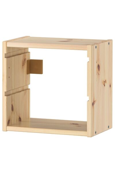 IKEA çocuk duvar rafı, çam, 32x21x30 cm