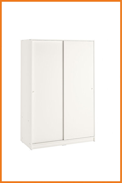 Alony Home Gardırop Sürgülü 2 Kapaklı Raflı Kulplu Askılıklı Mdf Sunta Elbise...