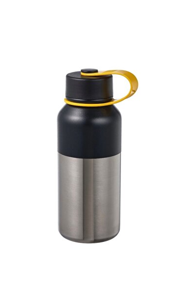 IKEA Hetlevrad Black Stainless Steel Thermos - 0.5 liters