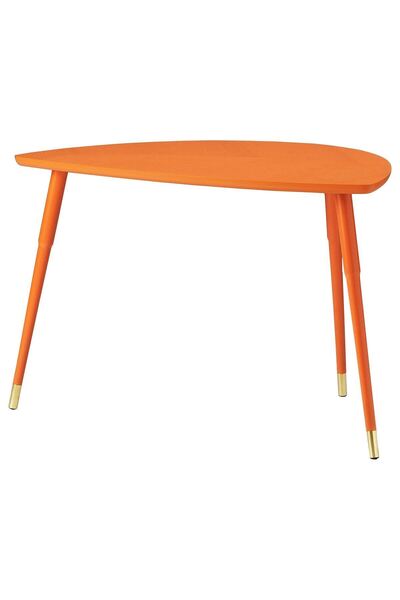 IKEA orta sehpa, turuncu, 77x39 cm