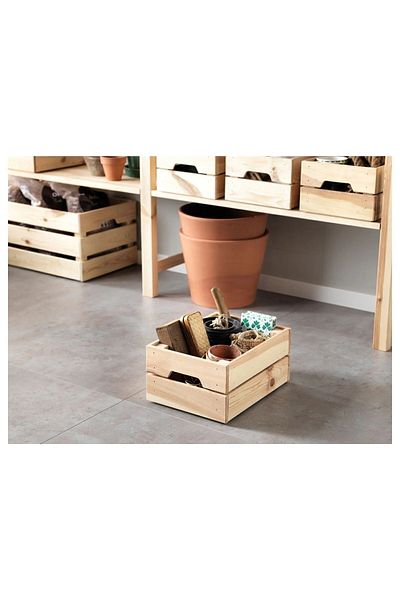 IKEA Brown Pine Wooden Box - 23X31X15 cm
