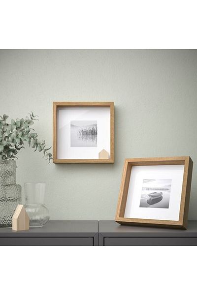 IKEA Wooden Frame, Oak Look, 25X25 cm