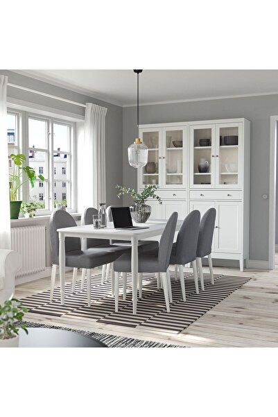 IKEA DANDERYD yemek masası, beyaz, 180x90 cm, 6-8 kişilik