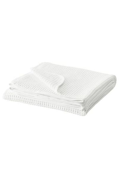 IKEA Single Bedspread White 150X250 cm Cotton Bedspread
