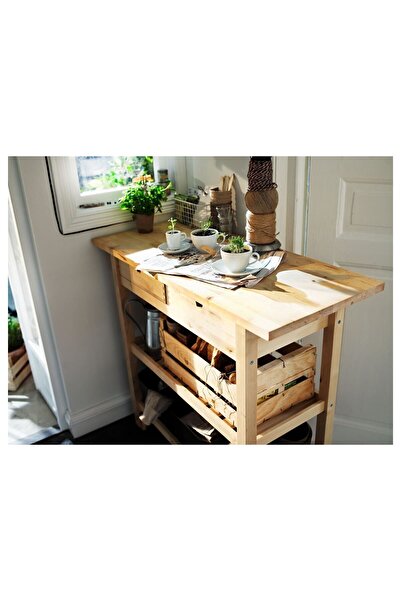 IKEA Modern FÖRHÖJA huş 100x43x90 cm servis arabası Modern