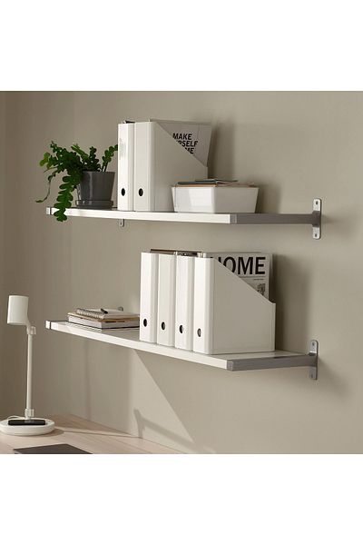 IKEA Eshlee KUGGIS white file 2 pcs