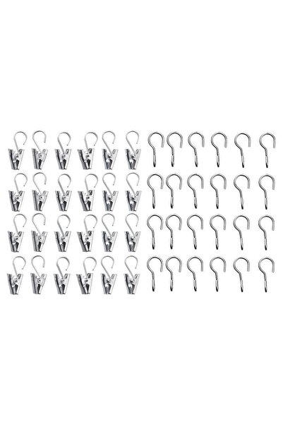 IKEA Tül Ve Perde Kanca Seti, Lame, 24 Adet