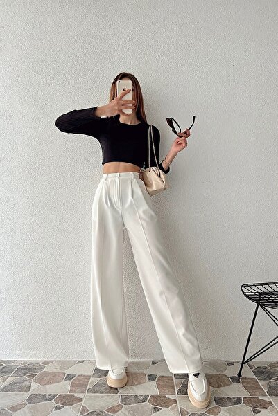 Lovely butik Poetic Women's Trousers - Black