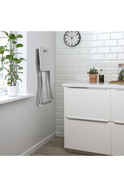 IKEA GUNDE katlanır tabure, beyaz