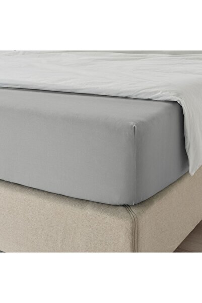IKEA Fitted sheet, Double sheet with elastic band, % Cotton, Soft fabric