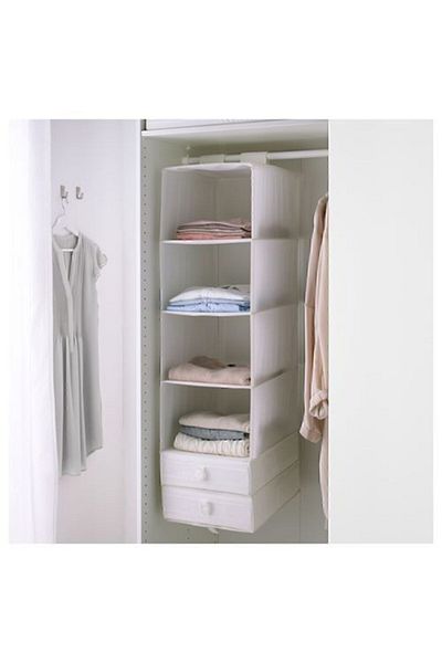 IKEA Organizer με θήκες ντουλαπιών Διαστάσεις 35x45x125 cm Λευκό χρώμα Organizer με θήκες