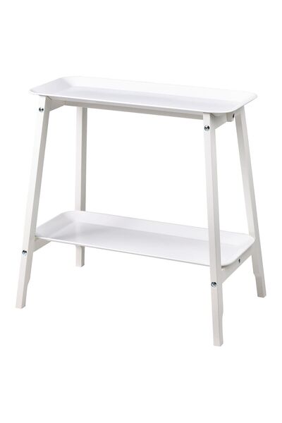 IKEA çıkarılabilir tepsili çiçeklik, beyaz, 63 cm