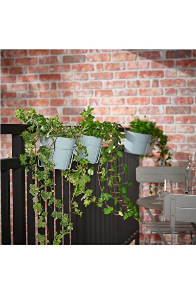 IKEA VITLÖK çiçeklik açık gri-mavi