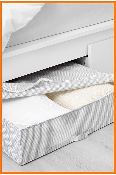 Alony Home Stuk Storage Box 55 X 51 X 18 Cm White Gray