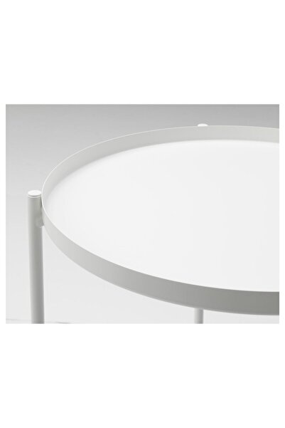IKEA Steel Tray End Table, Height: 53 cm Diameter: 45 cm
