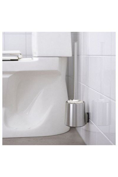 IKEA Perie de toaletă Brogrund, oțel inoxidabil