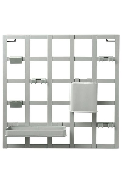 IKEA SNICKRA gray-green 38x38 cm multi-purpose board and accessory set