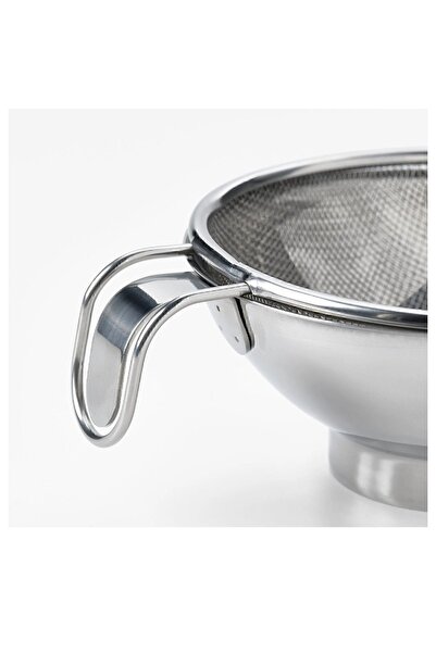 IKEA süzgeç-huni seti, paslanmaz çelik, 3 parça