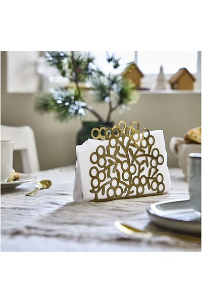 IKEA VINTERFINT - حامل مناديل ذهبي اللون