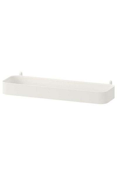 IKEA Skadis Steel Shelf Board Piece - 28 cm Width, 9 cm Depth, Height: 3 cm