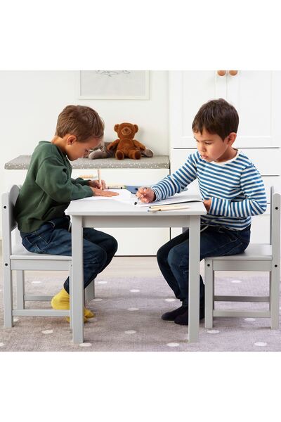 IKEA çocuk masası, gri, 76x50 cm