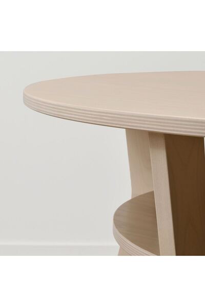 IKEA Orta Sehpa, Huş Ağacı, Çap: 80 cm Yükseklik: 42 cm