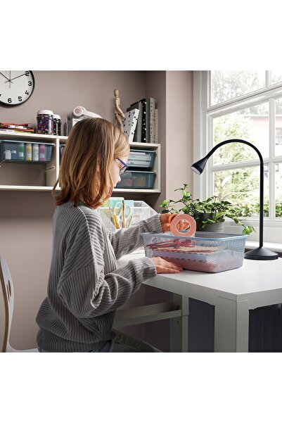 IKEA Toy Storage Unit, White, Width: 99 cm Depth: 21 cm Height: 30 cm