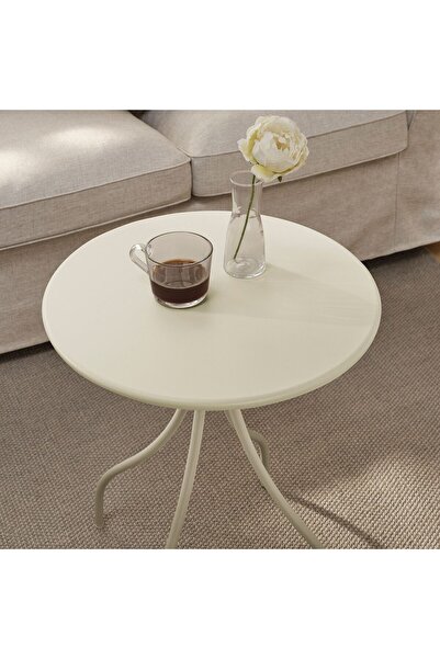 IKEA Tanebro Yan Sehpa, Çap: 46 cm Yükseklik: 60.5 cm Maks. yük: 10 kg