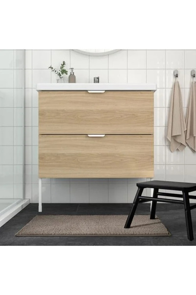 IKEA Sumuhome Toftbo Bath Mat Dark Beige 50X80 cm