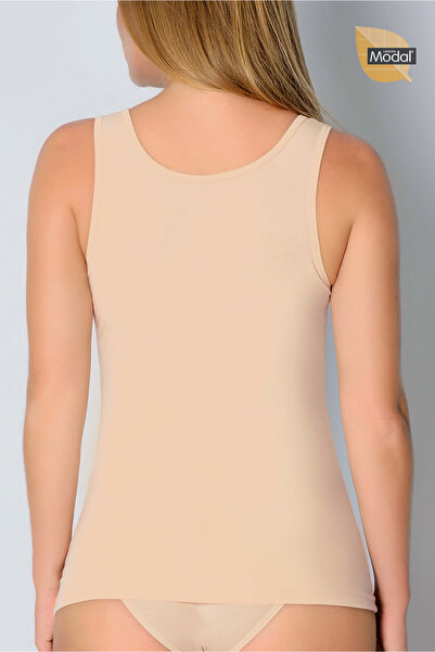 AUW Γυναικείο βαμβακερό μπλουζάκι ελαστικό ύφασμα Modal με φαρδιά τιράντες - Softfit