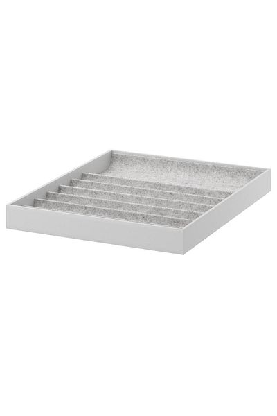 IKEA Komplement Shelf Unit with Compartments, Light Gray, 40x53x5 Cm