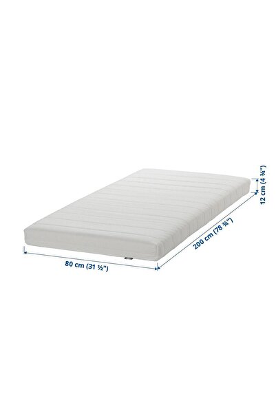 IKEA HEMNES DİVANA UYUMLU AFJALL beyaz 80x200 cm tek kişilik yatak