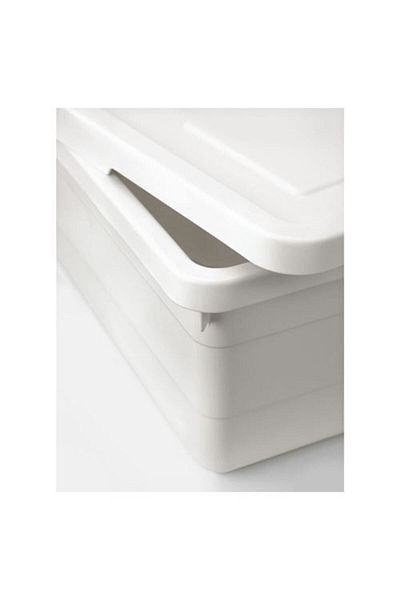 IKEA Sockerbit Box with Lid - White -38x25x15 Cm