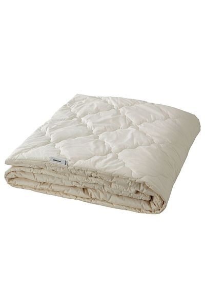 IKEA 240x220 cm Off-White Double Wool Quilt - Warm