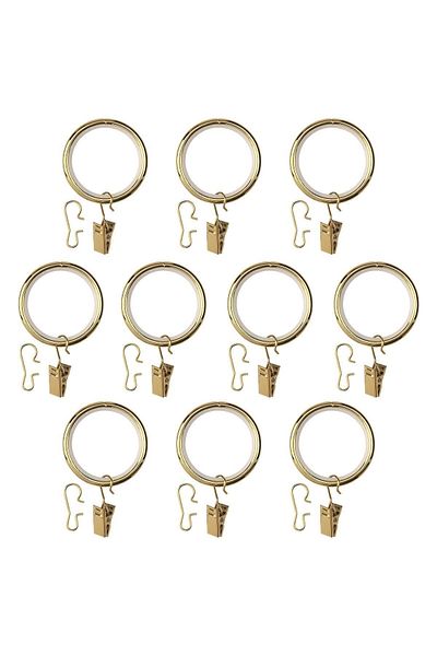 IKEA Syrlıg Curtain Ring Set, Brass Color, 38 Mm