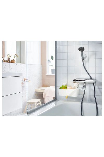 IKEA Καλάθι ντους μπάνιου Tisken με βεντούζα 28x17 cm