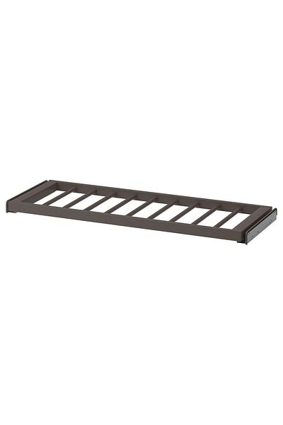 IKEA KOMPLEMENT gri închis 100x35 cm cuier glisant pentru pantaloni