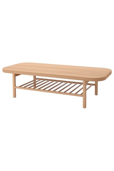 IKEA orta sehpa, meşe kaplama, 140x60 cm