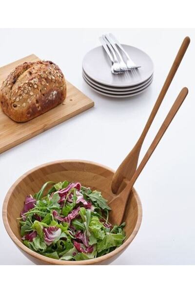 IKEA Salad Serving Spoon Set of 2 Wooden Serving Spoon Wooden Spoon Mixing Spoon