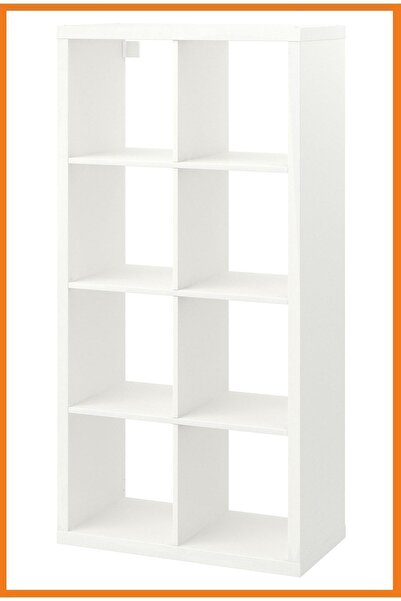 Alony Home Kallax Açık Raf Ünitesi 8 Bölmeli 77 X 147 Cm Beyaz