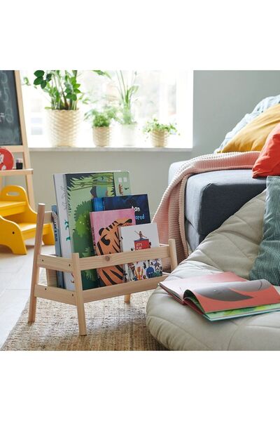 IKEA FLISAT KİTAPLIK YER RAFI MONTESSORİ KİTAPLIK GAZETELİK IKEA KİTAP DESTEĞİ
