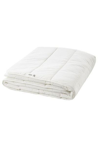 IKEA لحاف صيفي مزدوج لون أبيض مقاس 240x220 سم حشوة ميريديندوكان من الألياف المجوفة