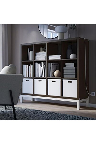 IKEA /kallax Venge-beyaz Açık Raf Ünitesi 147x129 Cm 12 Bölmeli