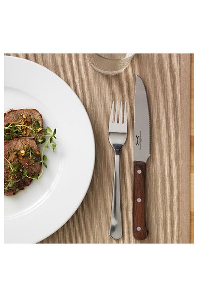 IKEA 24 cm Dark Brown Steak Knife Set - 2 Pieces
