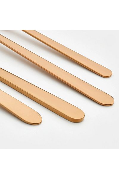IKEA Förnuft 6-Person Knife and Fork Set - Pink/Gold Color, Stainless Steel, 24 Pieces